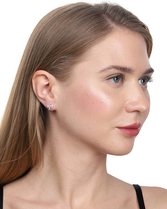 Premium Jwlry - Silver & White Toned Pearls Studded Rhodium - Plated Contemporary Handcrafted Drop Earrings - Wahe Jewels Noz2Toz