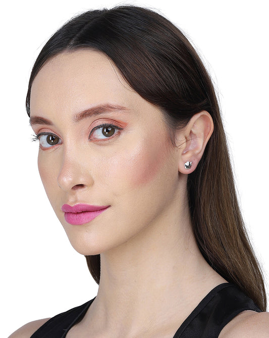 Gold-Polished With Cz Ear Lobe Earring For Women - Wahe Jewels
