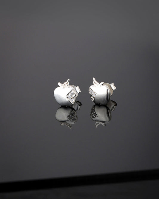 Gold-Polished With Cz Ear Lobe Earring For Women - Wahe Jewels