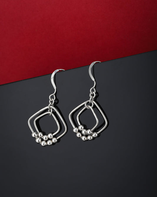 Gold-Polished Cz Contemporary Drop Earring For Women - Wahe Jewels