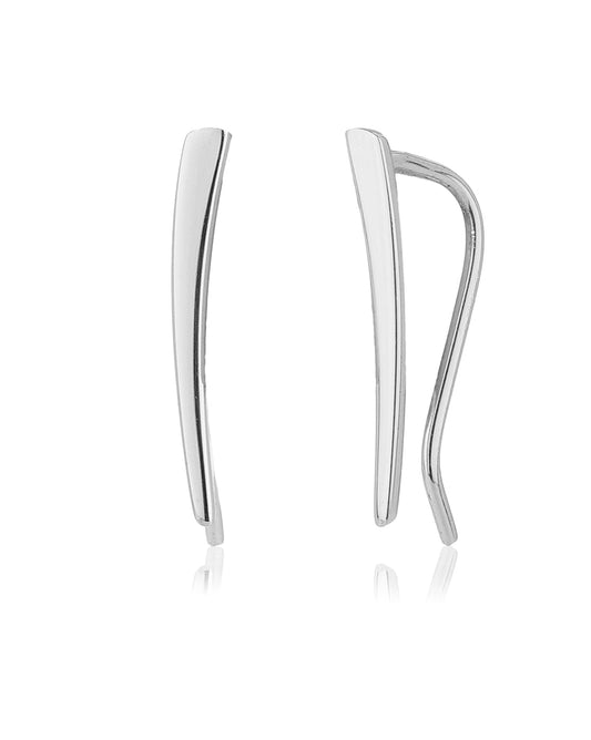 Premium White Pearl With Rhodium Plated And Cz Drop Earring - Wahe Jewels Noz2Toz