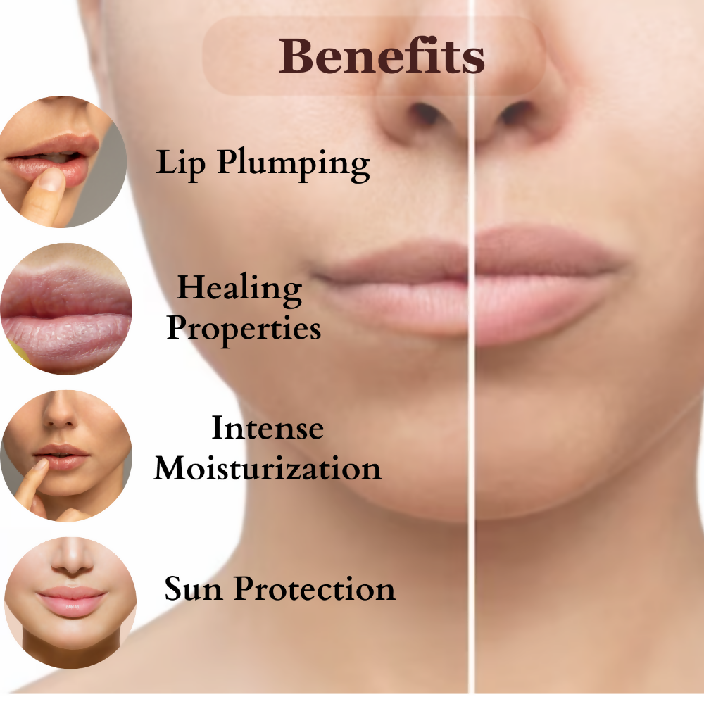 Dermistry Cocoa Butter Lip Care Tint Balm Plumping Nourishing Retinol SPF 10 for Glossy Lips - Grab2buy