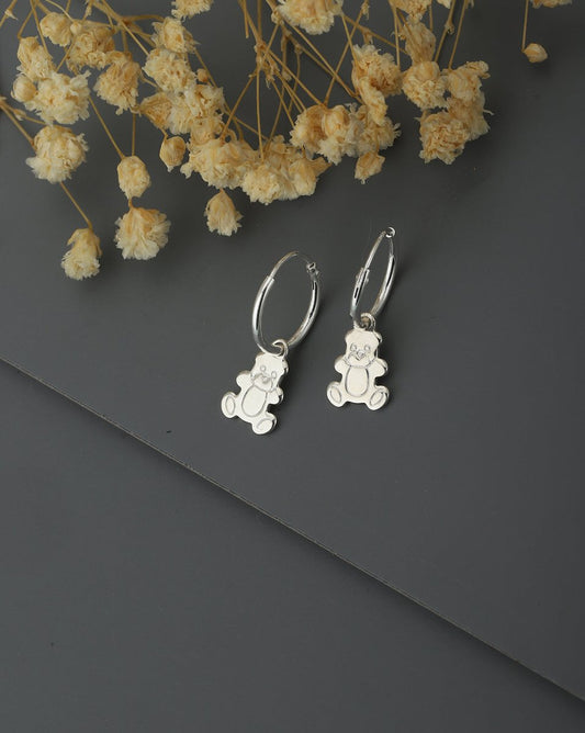 925 Sterling Silver Rhodium Plated Stud Earring For Women - Wahe Jewels