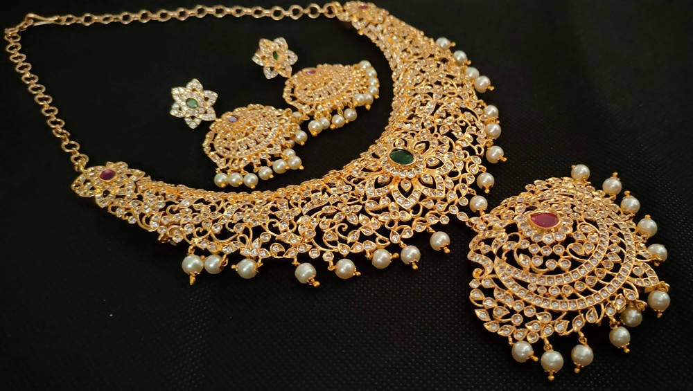 Uncuts Bridal Necklace Set - Grab2buy