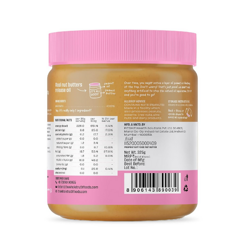 The Whole Truth Unsweetened Peanut Butter - Creamy  Grab2Buy The Whole Truth Grab2Buy
