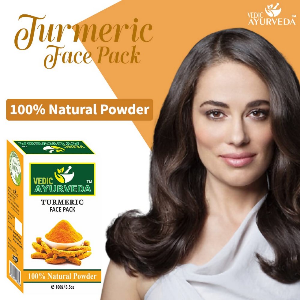 VedicAyurveda Turmeric Face Pack Powder  Grab2Buy VedicAyurveda Grab2Buy