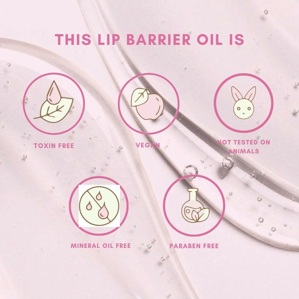 The Skin Diet Company Lip Barrier Oil Clear Gloss with Peptides Hydrates, For Dry & Pigmented Lips  Grab2Buy The Skin Diet Company Grab2Buy