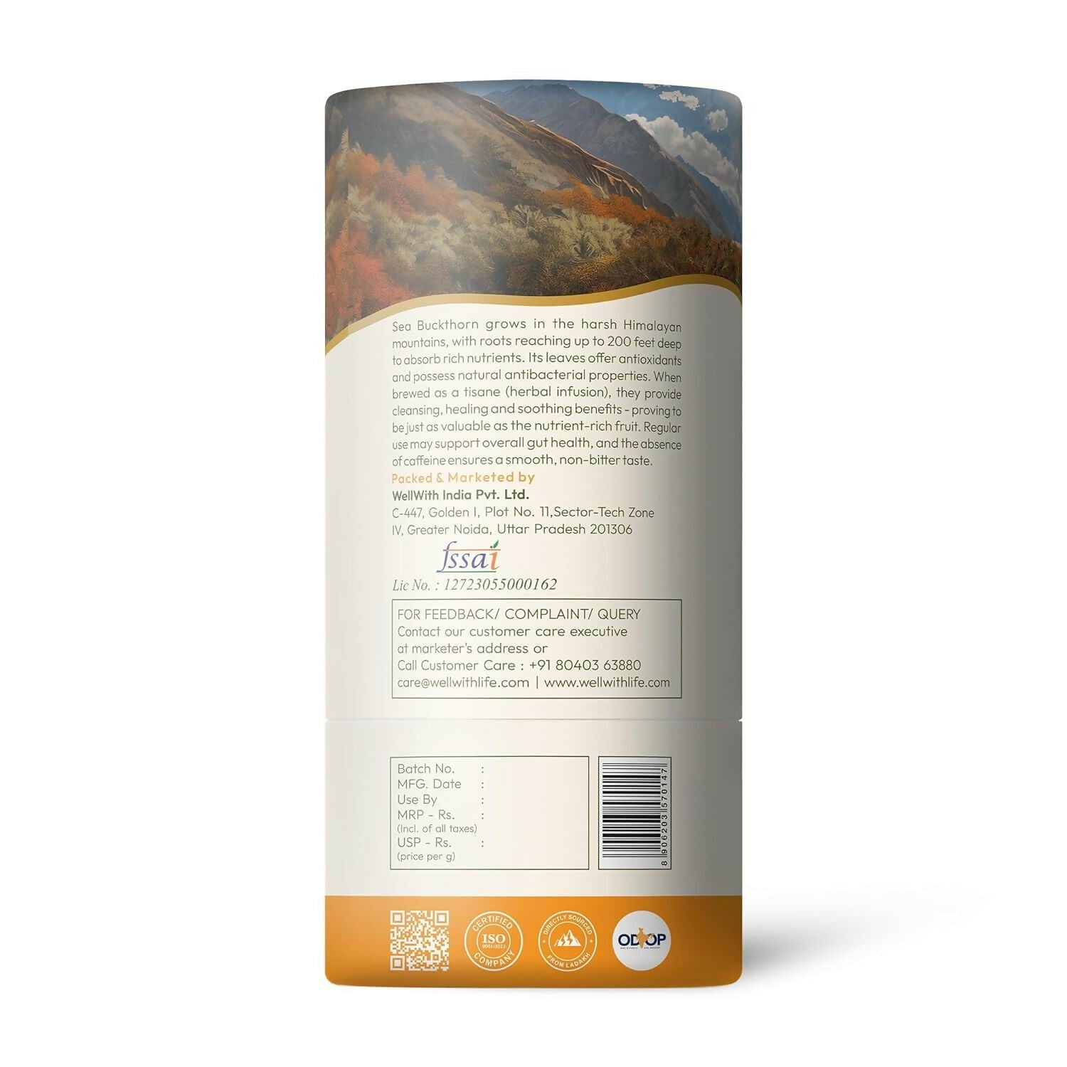 Wellwith Sea Buckthorn Raw Leaves Tea - Himalayan Herbal Leaf Tea  Grab2Buy Wellwith Grab2Buy