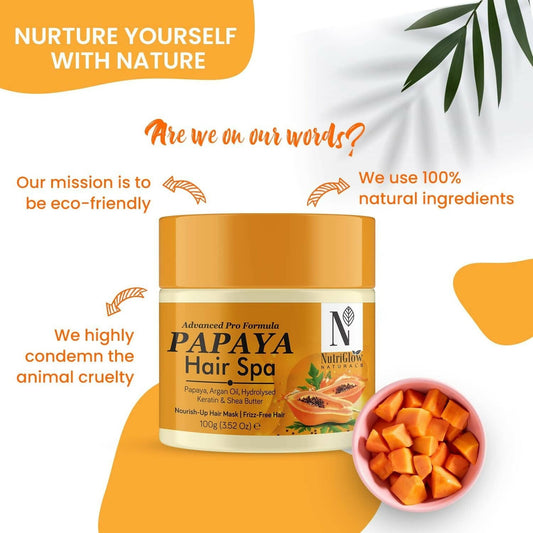 NutriGlow NATURAL'S Advanced Pro Formula Papaya Spa with Argan Oil - Grab2buy