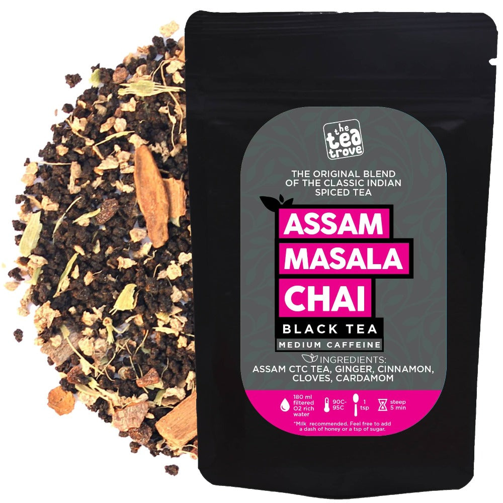 The Tea Trove - Assam Masala Chai Black Tea  Grab2Buy The Tea Trove Grab2Buy