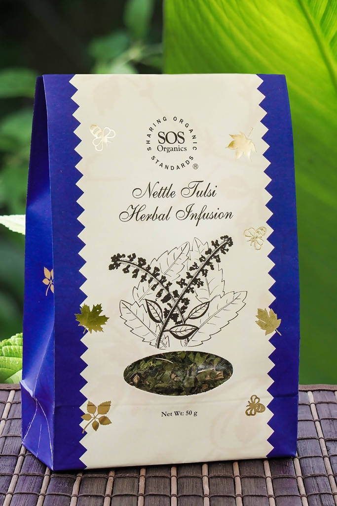 SOS Organics Nettle Tulsi Herbal Infusion - Grab2buy