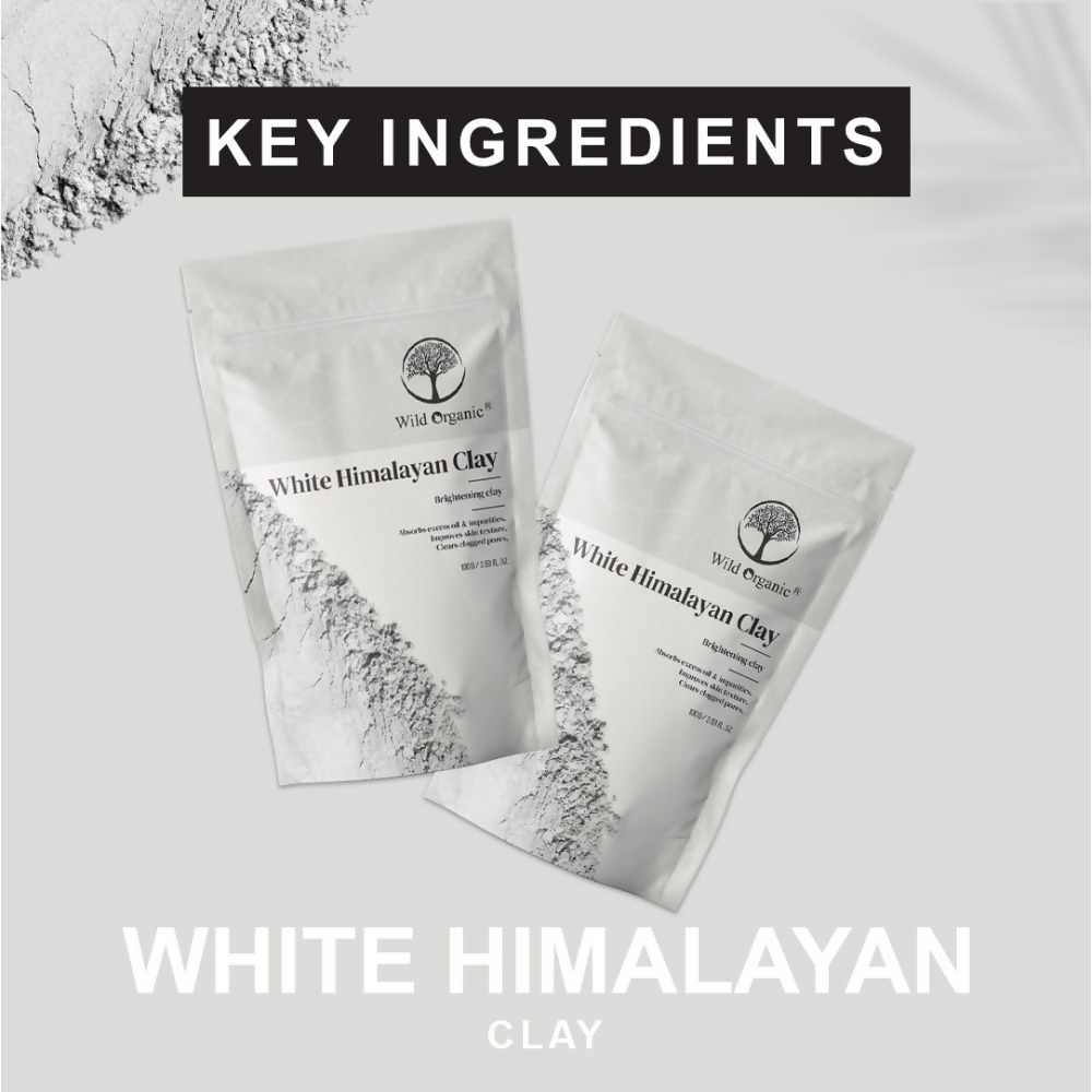 Wild Organic White Himalayan Brightening Clay Powder 