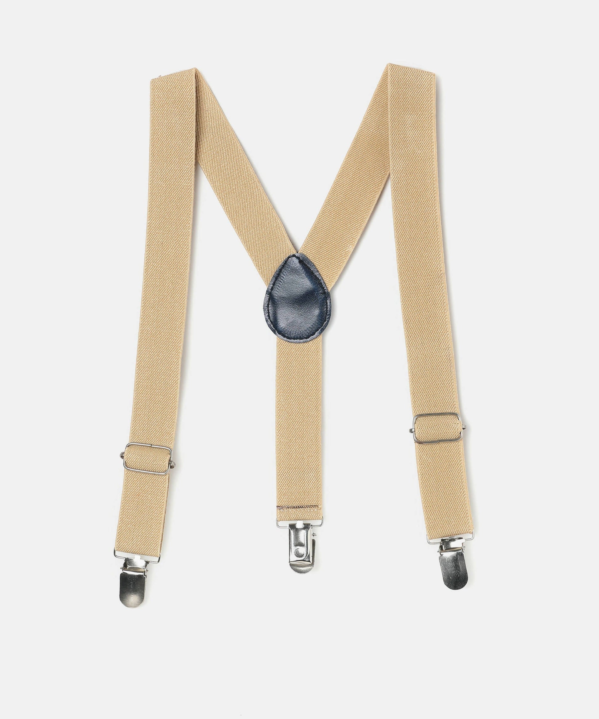 Manet Boys Solid Suspenders - Cream