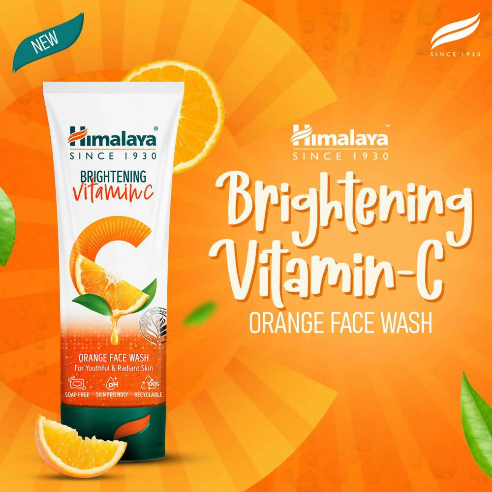 Himalaya Herbals Brightening Vitamin C Orange Face Wash 