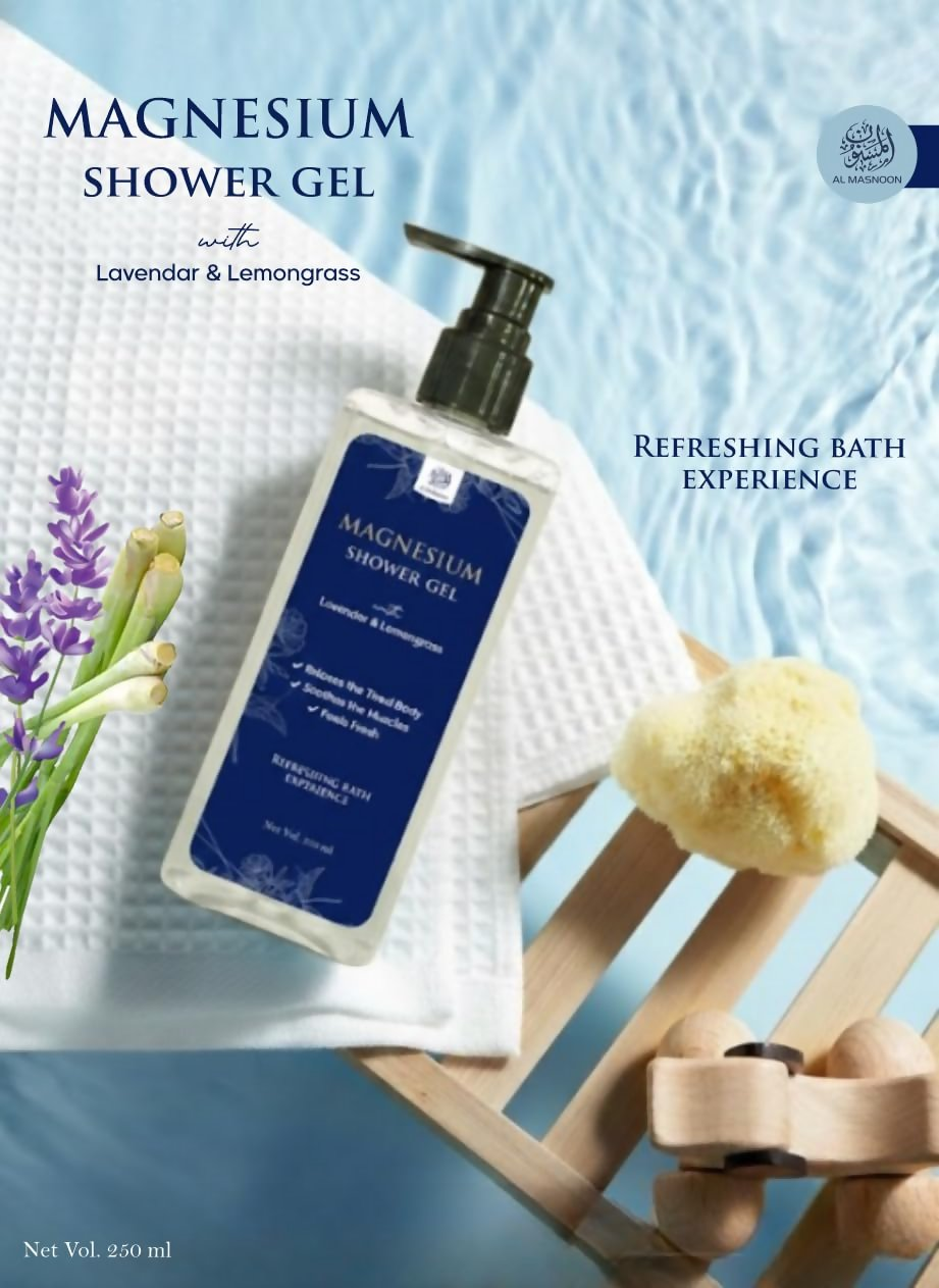 Al Masnoon Magnesium Shower Gel with Lavender & Lemongrass