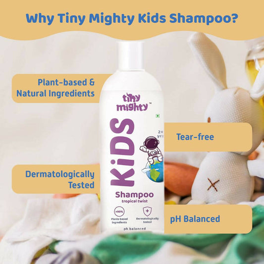Tiny Mighty Kids Shampoo And Hair Oil Combo For Sensitive Skin - Grab2buy