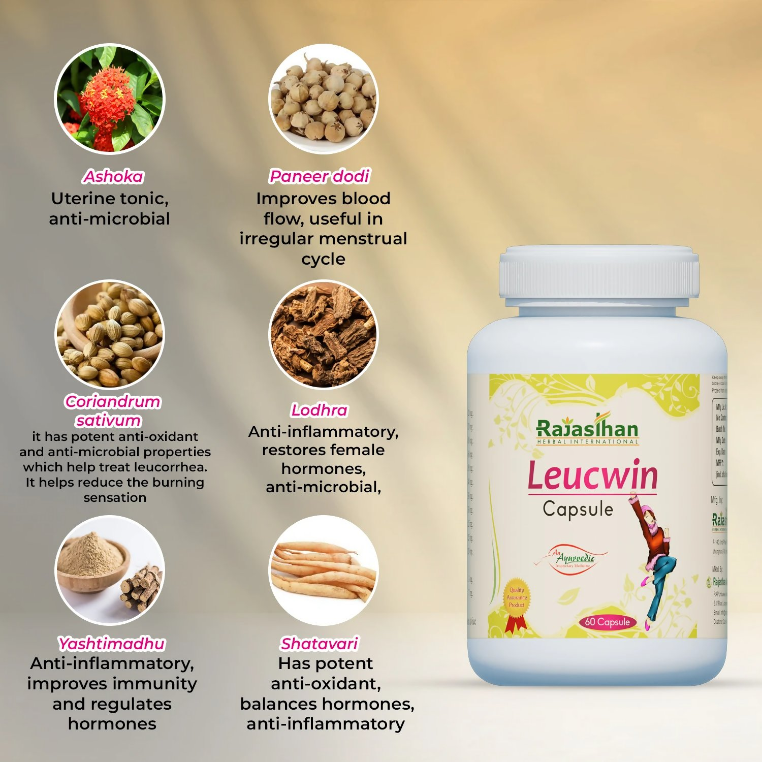 Rajasthan Herbals Leucwin Capsules 