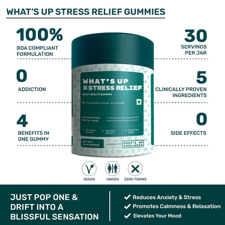 What’s Up Wellness Stress Relief Gummies 