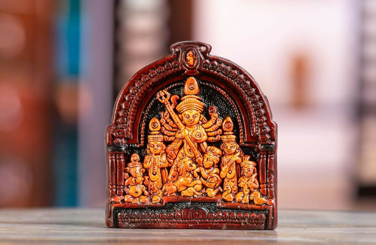 Haus Fabula Handcrafted Terracotta Goddess Durga Idol - Grab2buy