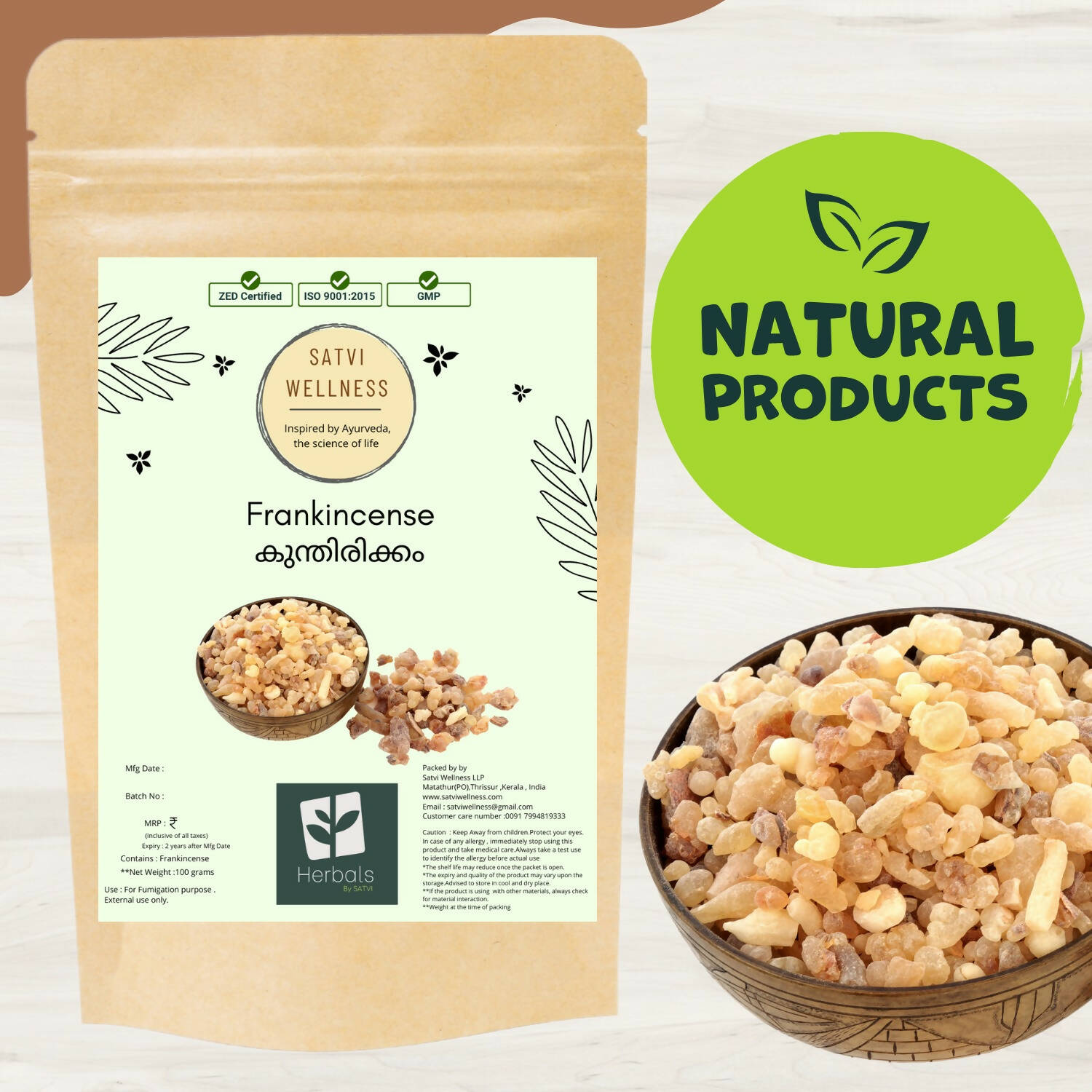 Satvi Wellness Frankincense | Kunthitikkam 