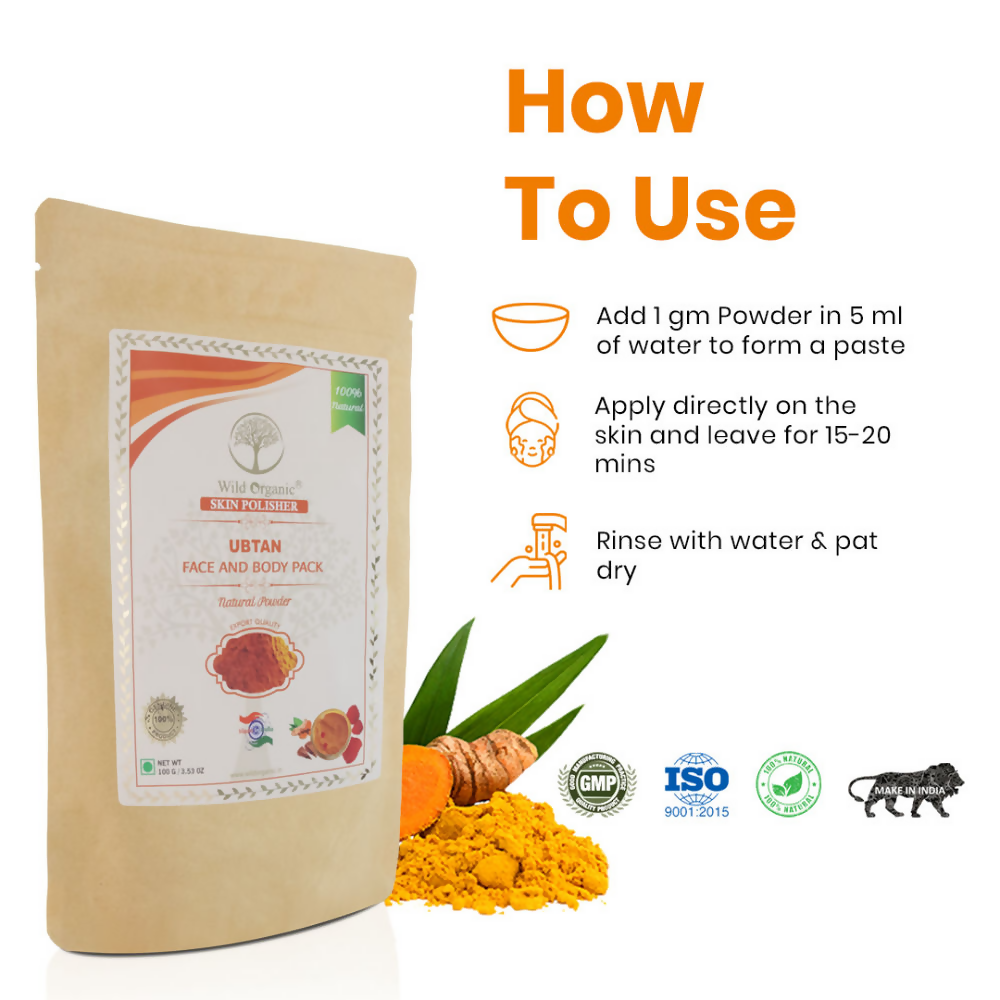Wild Organic Ubtan Face And Body Pack Natural Powder  Grab2Buy Wild Organic Grab2Buy