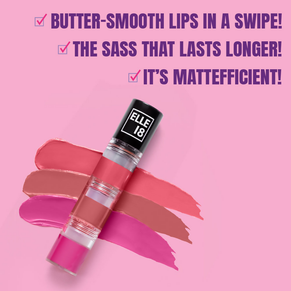 Elle 18 Lit Lip Stack Liquid Lipstick - Date Night