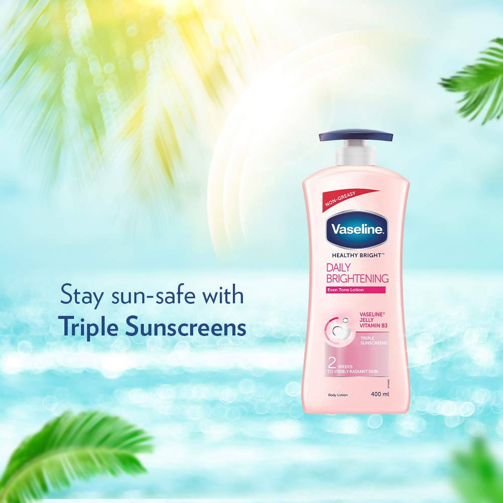 Vaseline Healthy Bright Daily Brightening Body Lotion stay sun safe