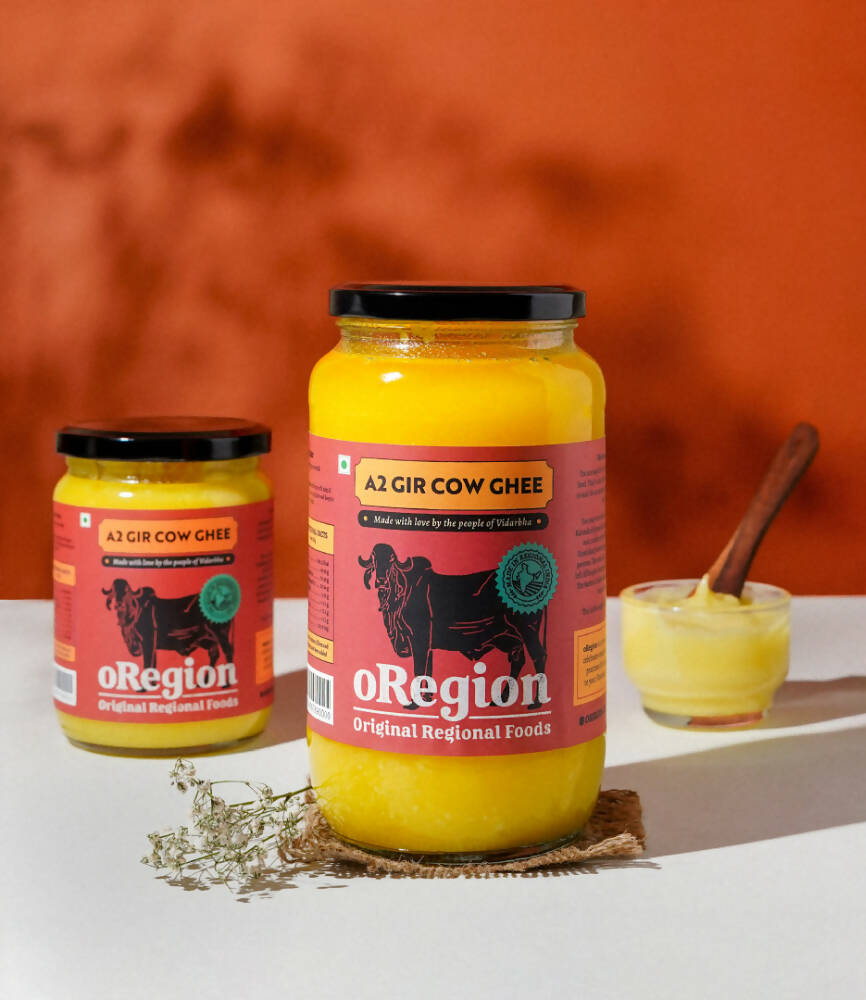 oRegion A2 Gir Cow Ghee | 100% Gir Cow Ghee | Organic Desi Ghee From Gir Cow 