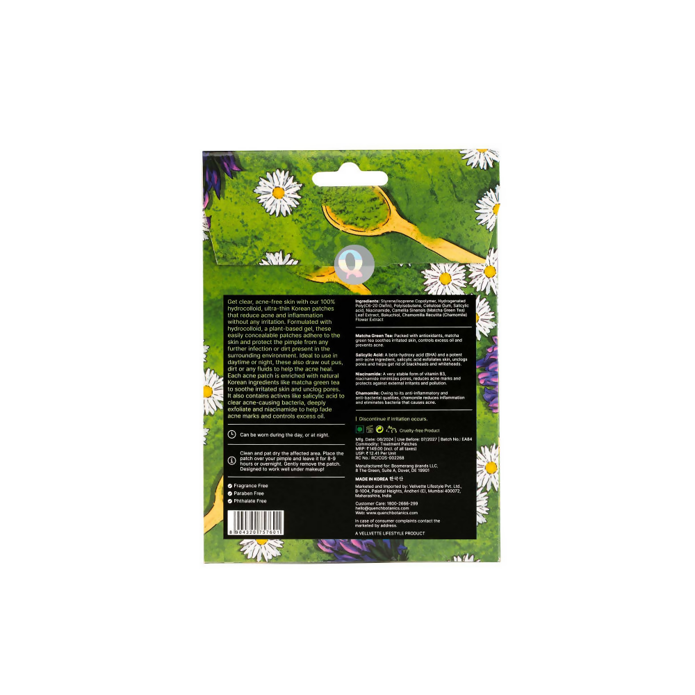 Quench Matcha Tea Clarifying Acne Patches 