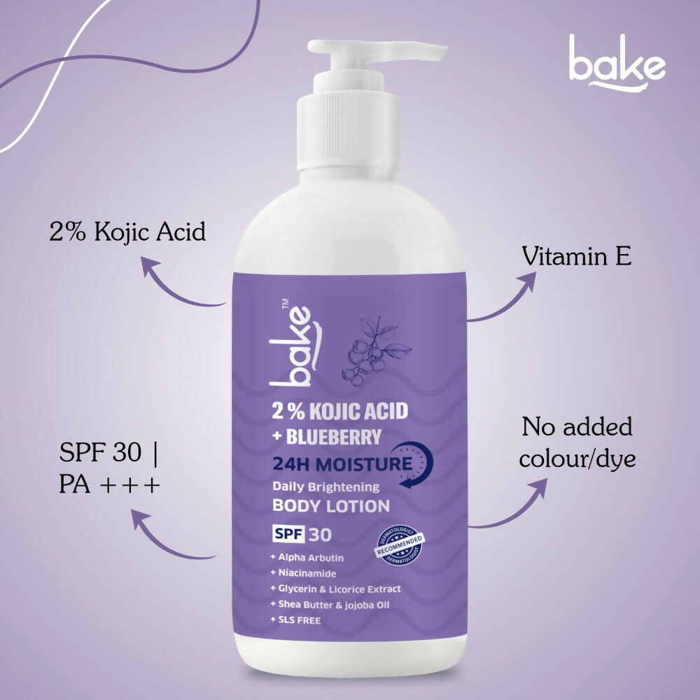 Bake 2% Kojic Acid Body Lotion SPF 30 PA+++ For Dark Spots  Grab2Buy Bake Grab2Buy