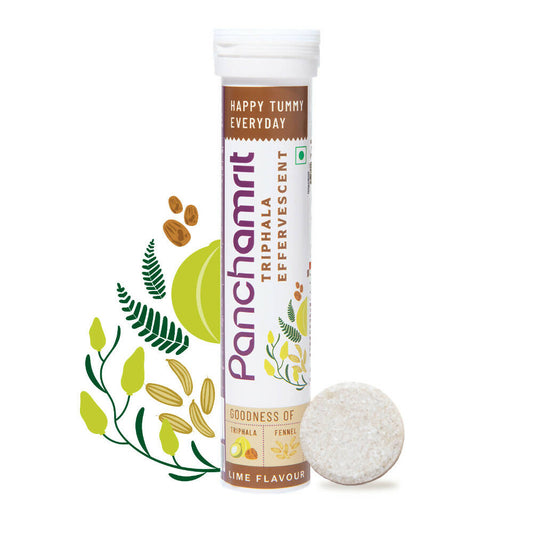 Panchamrit Triphala Effervescent Tablets-Lime Flavor - Grab2buy