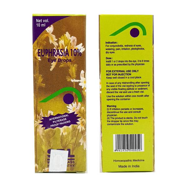 SBL Homeopathy Euphrasia 10% Eye Drops 