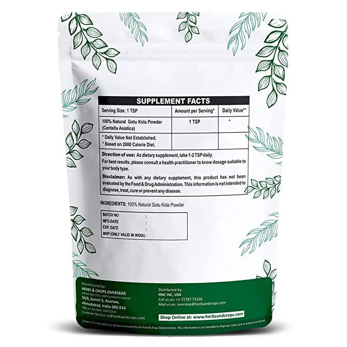 H&C Herbal Gotu Kola Powder 
