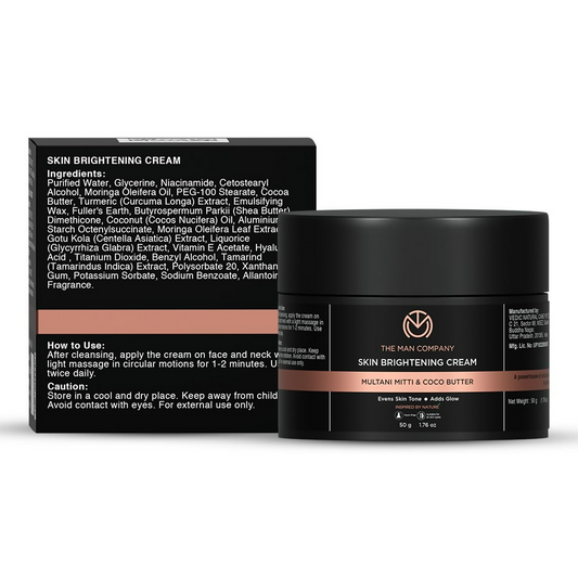 The Man Company Skin Brightening Cream Multani Mitti