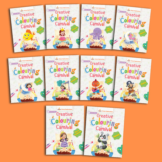 Animals Creative Colouring Carnival (10 Books Set) - Prints Publications Editorial Team