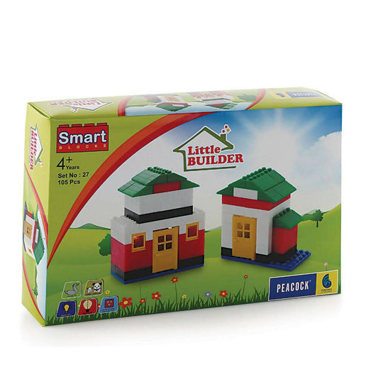 Peacock Little Builder Educational & Learning Building Blocks Toy Set For Kids - Grab2buy