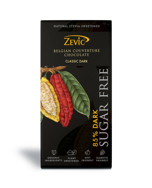 Zevic 85% Dark Belgian Couverture Chocolate  Grab2Buy Zevic Grab2Buy