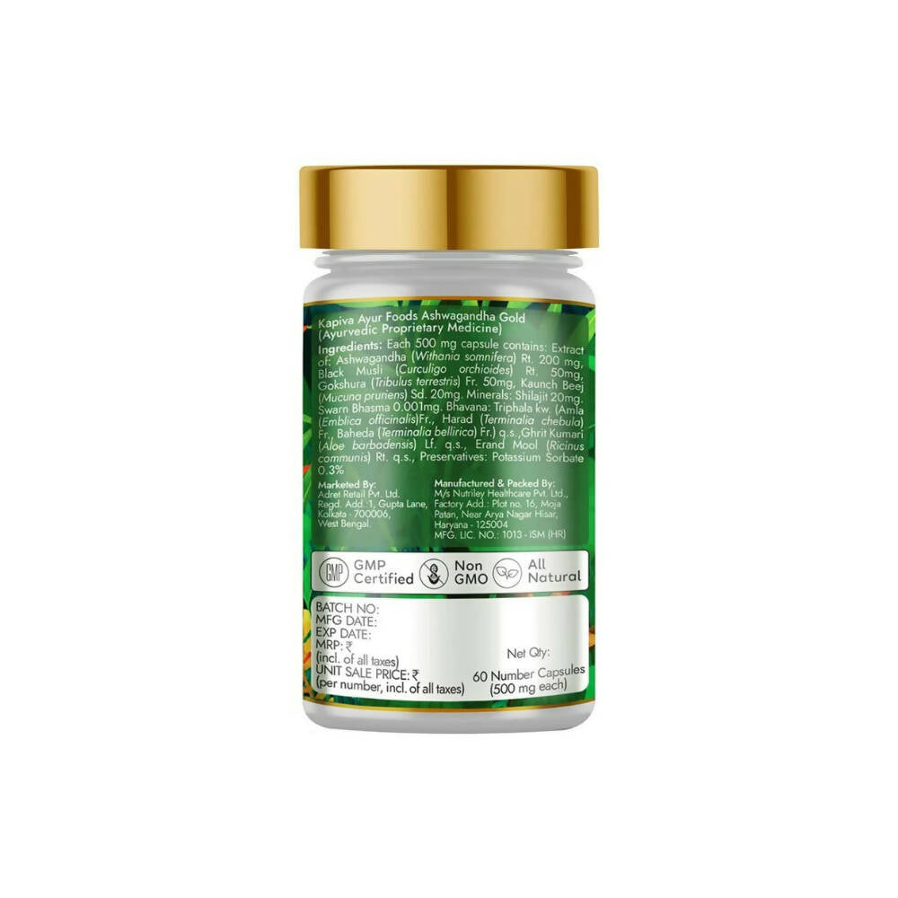 Kapiva Ayurveda Ashwagandha Gold Capsules - Grab2buy