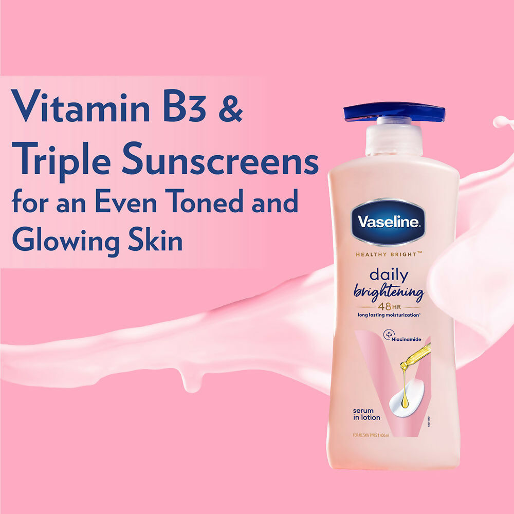 Vaseline Healthy Bright Daily Brightening Body Lotion & Sun Protect SPF 30 Body Lotion Combo  Grab2Buy Vaseline Grab2Buy