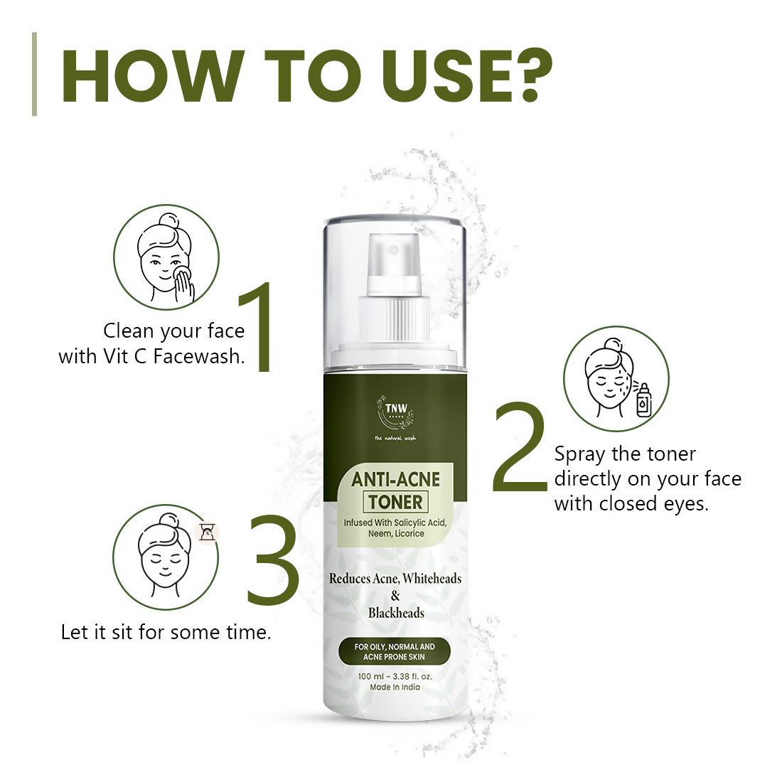 The Natural Wash Anti-Acne Toner With Salicylic Acid  Grab2Buy The Natural Wash Grab2Buy