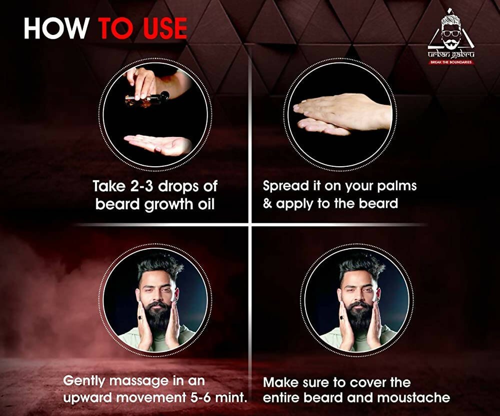 Urbangabru Beard Growth Oil Booster  Grab2Buy Urbangabru Grab2Buy