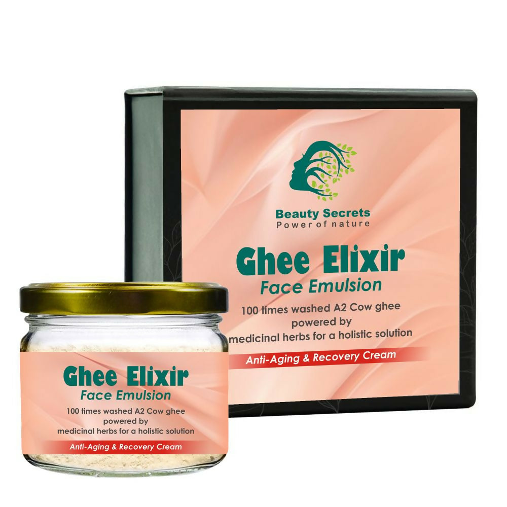 Beauty Secrets Ghee Elixir Ayurvedic Night Cream for Face infused with Collagen | Repair, Restore and Revive Naturally | Anti Aging Moisturizer  Grab2Buy Beauty Secrets Grab2Buy