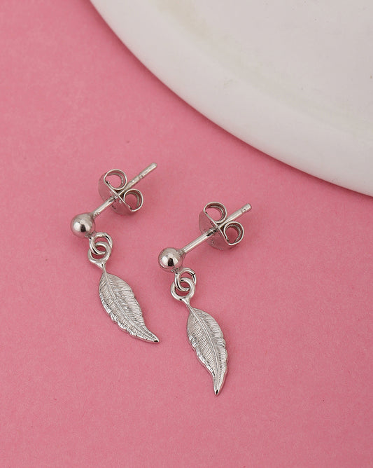 Rose Gold-Polished Dangling Chain Drop Earring - Wahe Jewels Noz2Toz