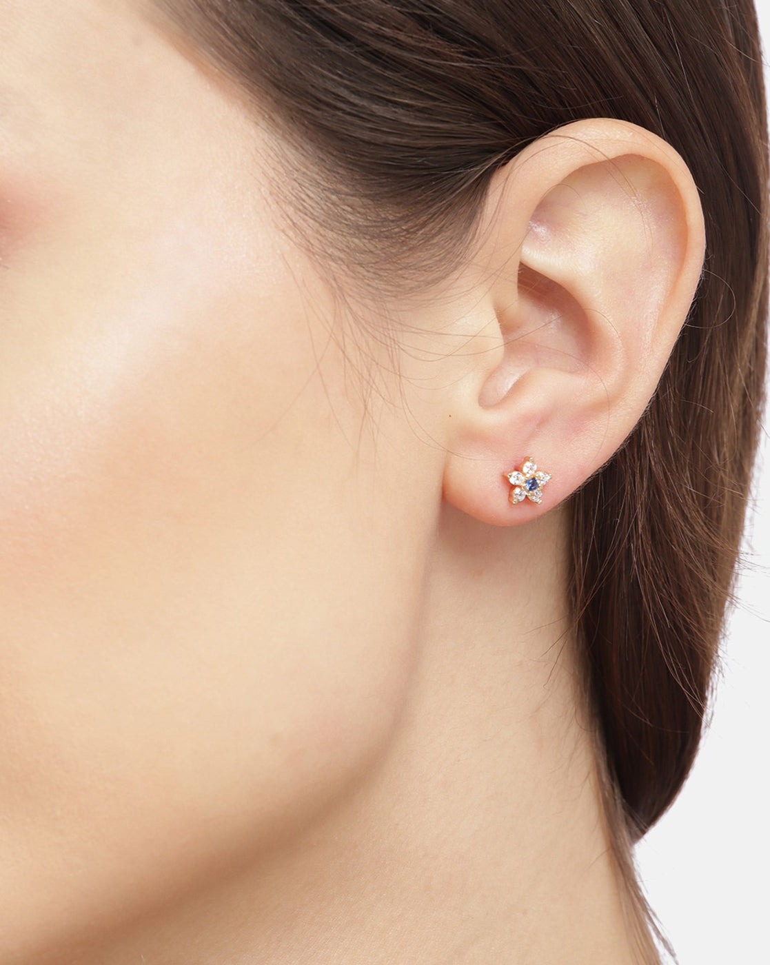 Silver - Toned Butterfly Shaped Studs Earrings - Wahe Jewels Noz2Toz