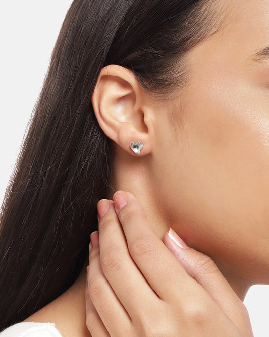 Rhodium Plated With Cz Ear Cuff Earring - Wahe Jewels Noz2Toz