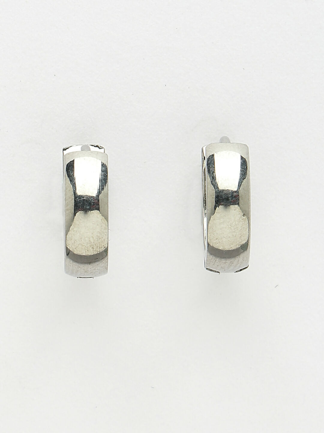 NVR Men's Set of 3 Multicolor Rhodium-Plated Stainless Steel Hoop Earrings - Grab2buy