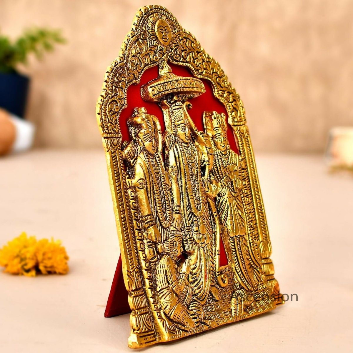 Ascension Metal Plated Ram Darbar Wall Hanging - Grab2buy
