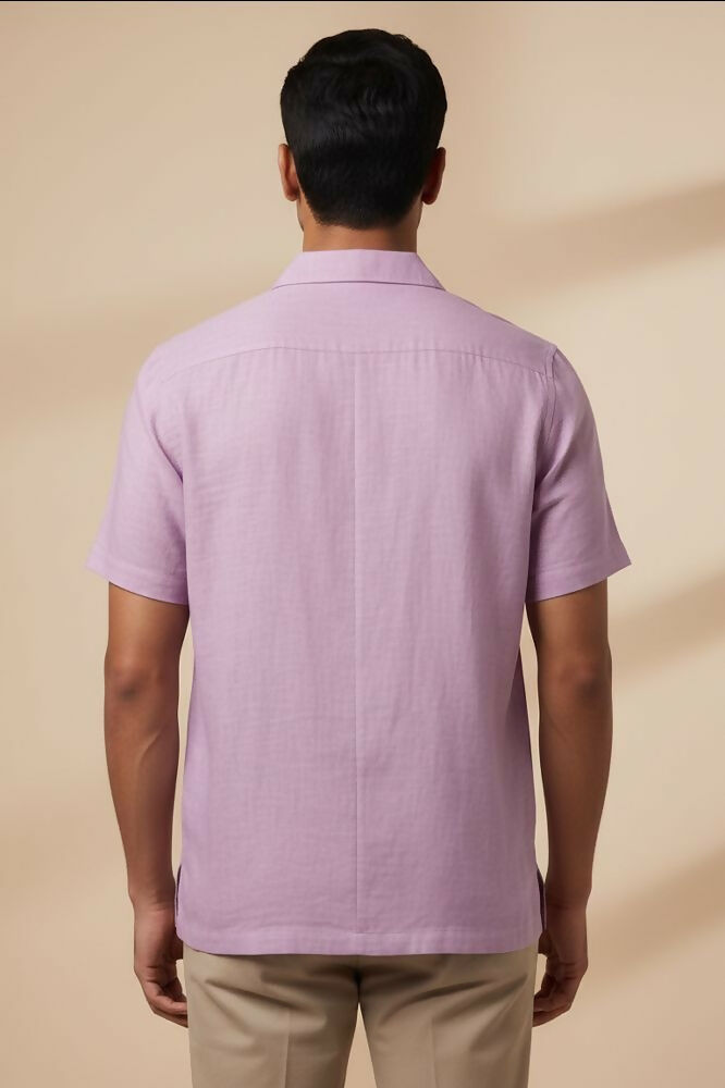 Lilac Drift — Lilac Linen Shirt by Hilo Design