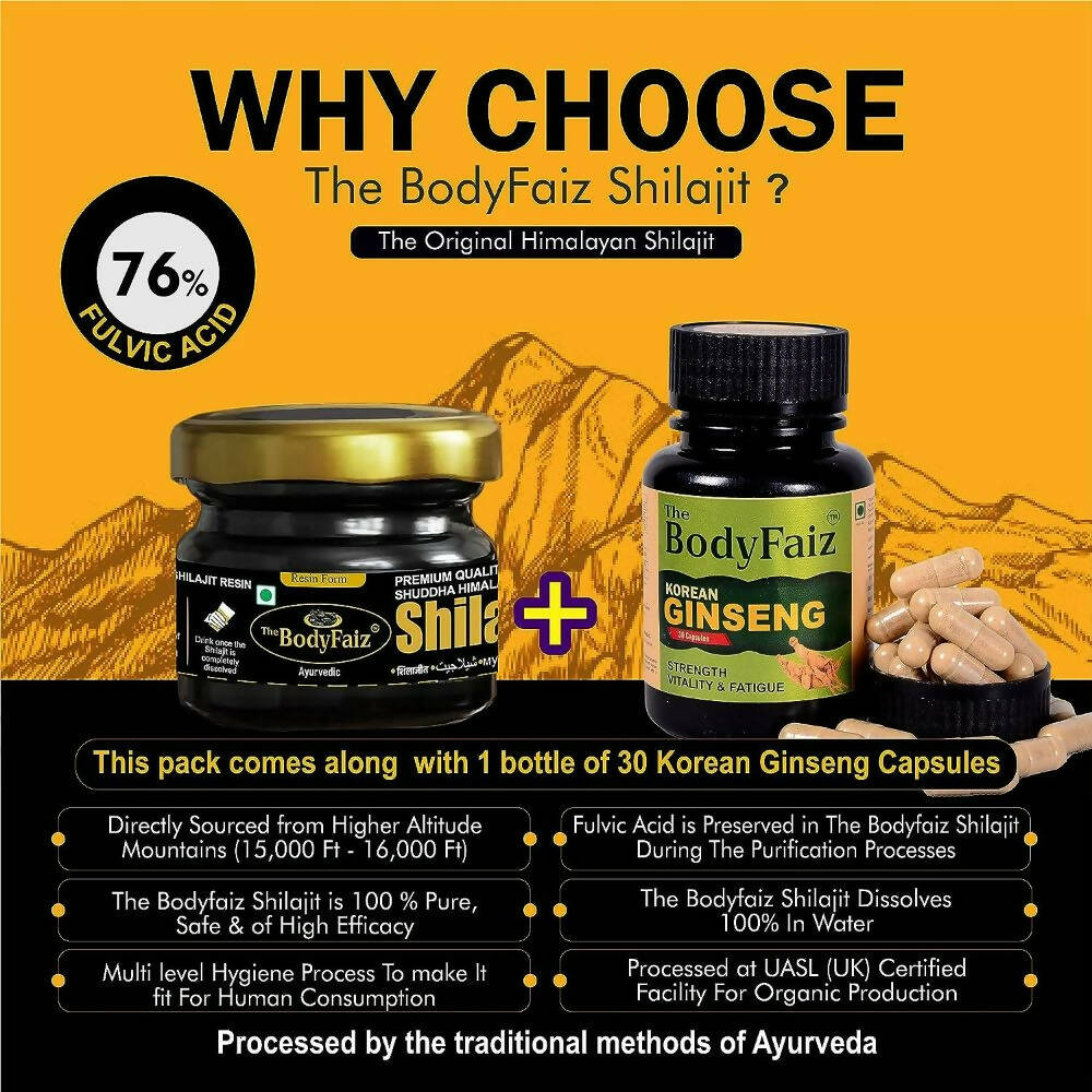 The BodyFaiz Shuddha Himalayan Sj Resin 