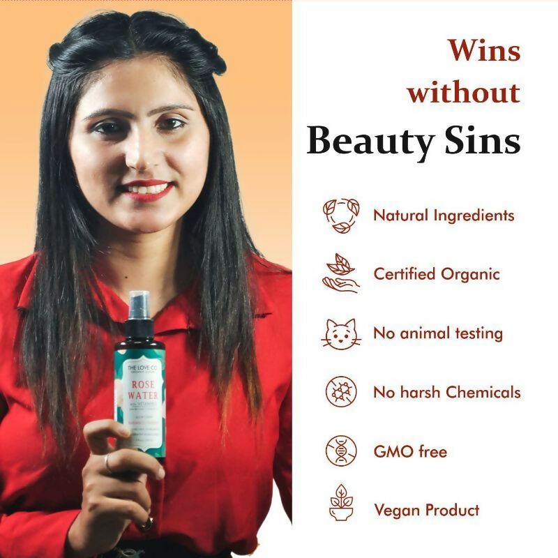The Love Co. Rose Water Spray For Face  Grab2Buy The Love Co. Grab2Buy